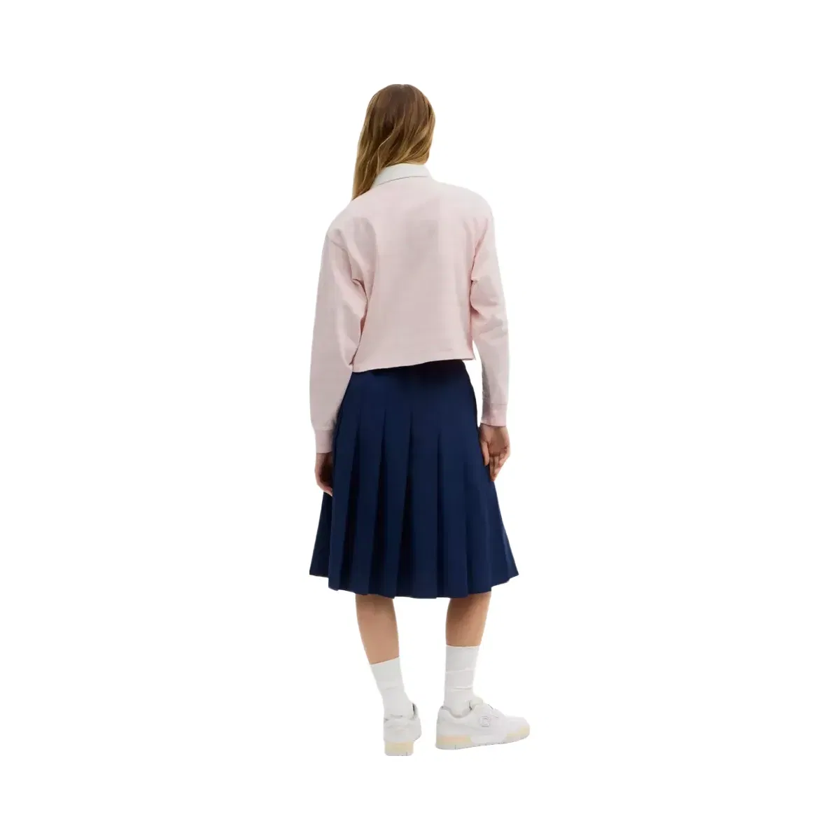 Coach Horse And Carriage Striped Rugby Polo In Organic Cotton in Pink