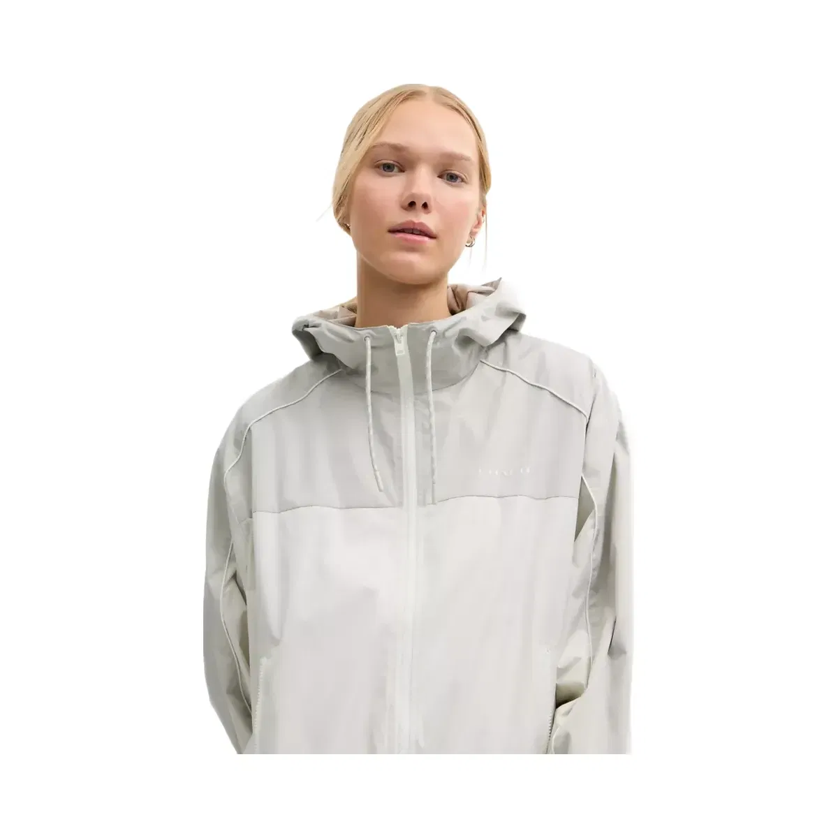 Coach Hooded Windbreaker in Dove Multi