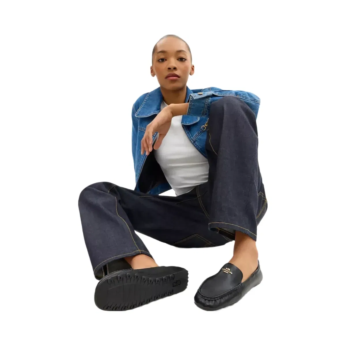 Coach Phoebe Soft Loafer in Black
