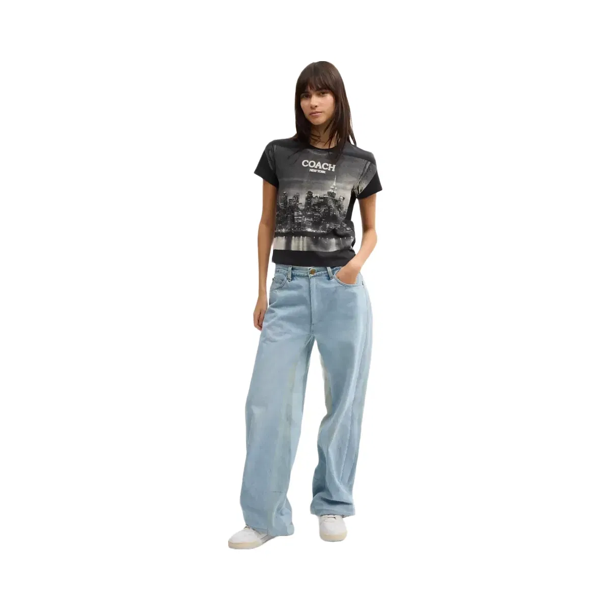 Coach Postcard 90's Fit T-Shirt in Black