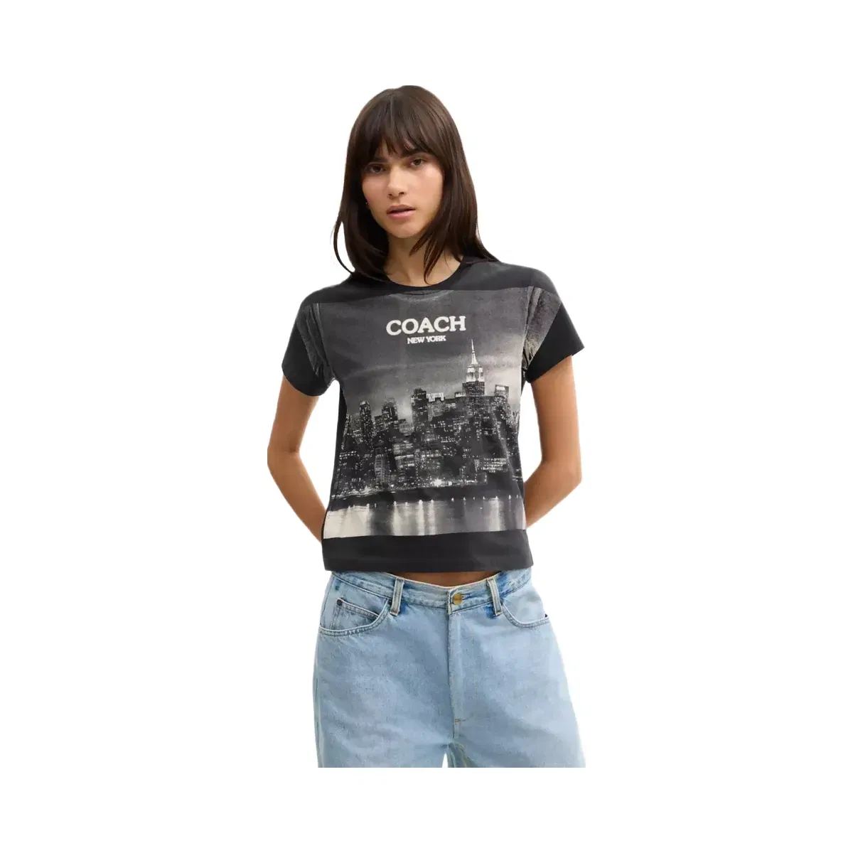 Coach Postcard 90's Fit T-Shirt in Black