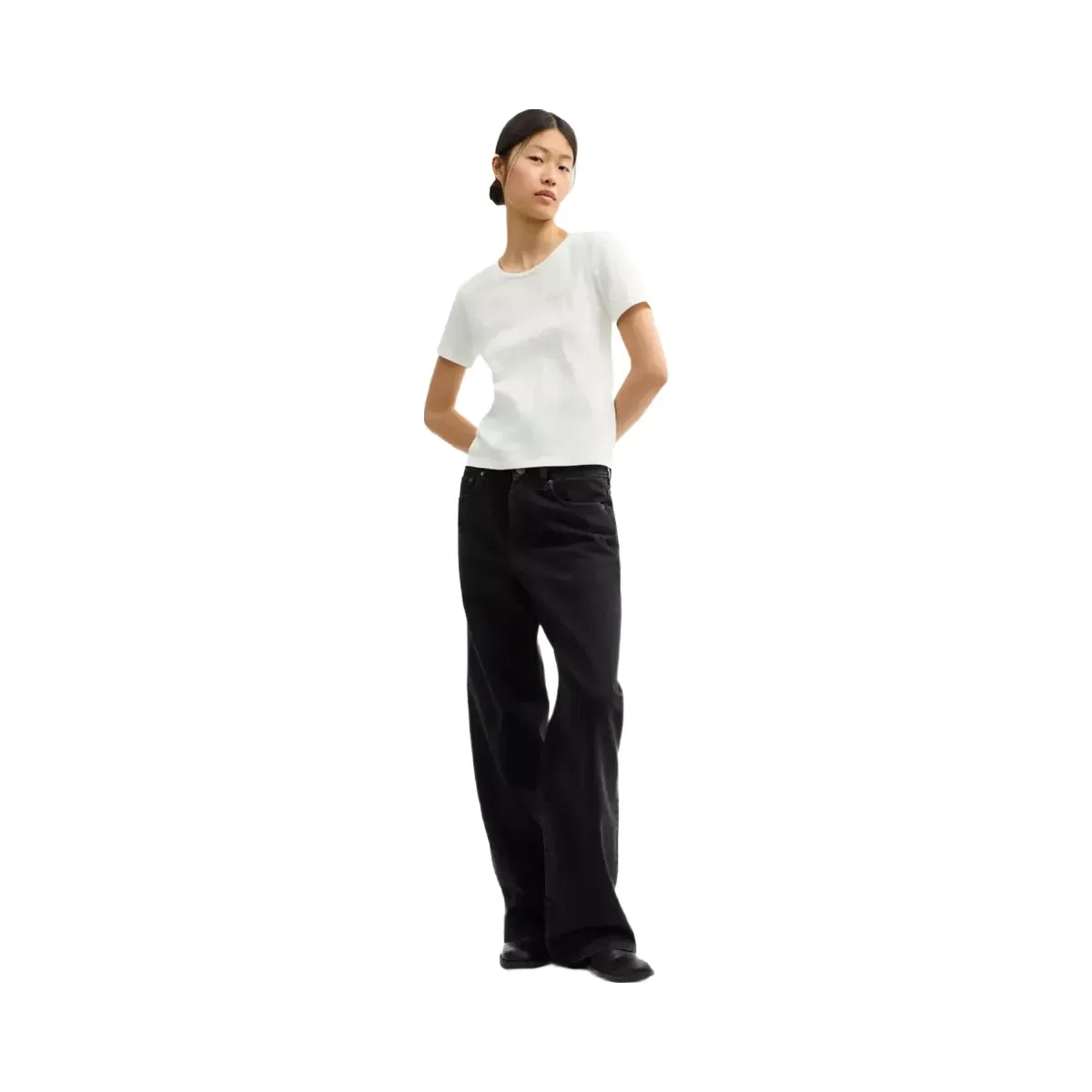 Coach Pointelle T-Shirt in Off White