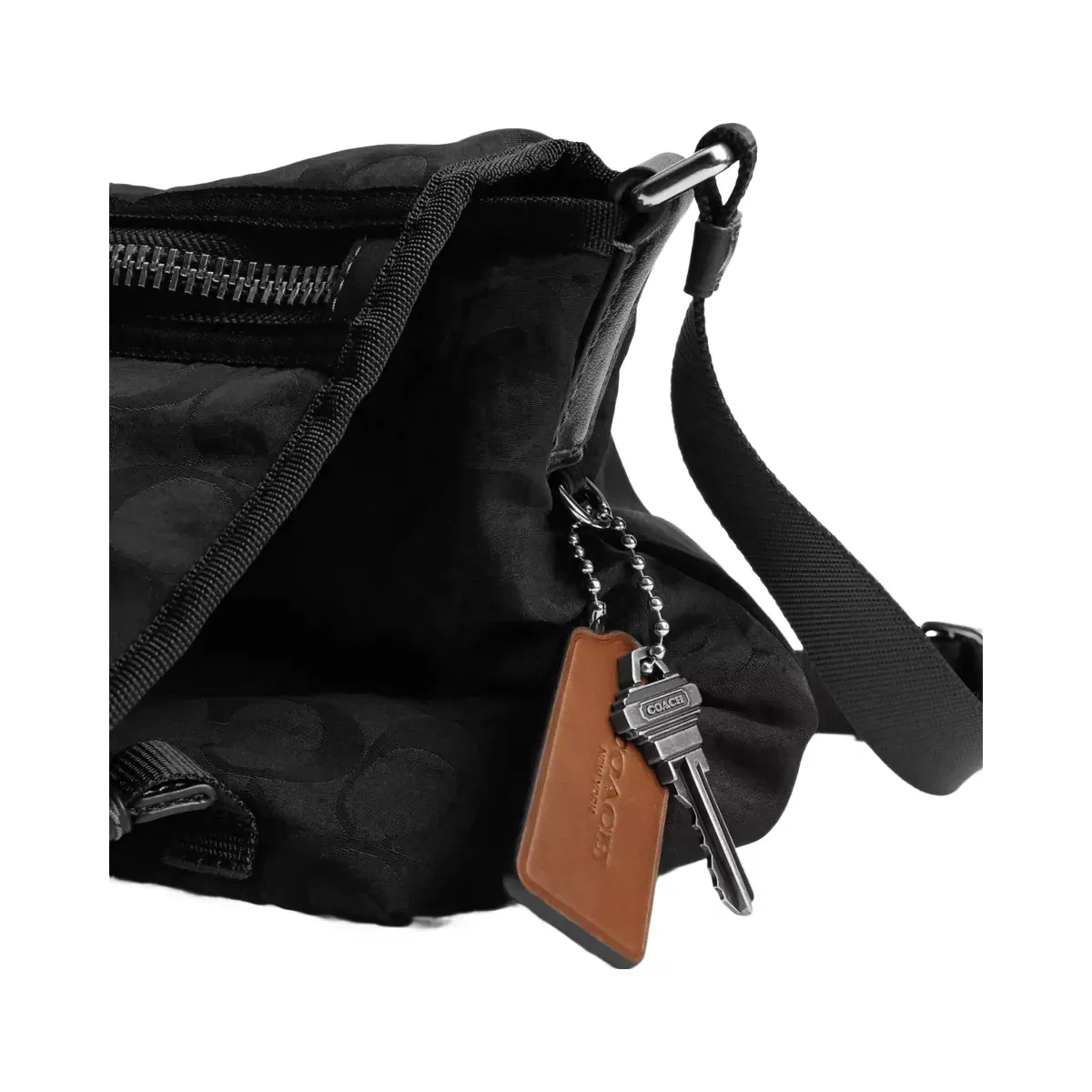 Coach Lane Messenger In Signature Nylon in Black