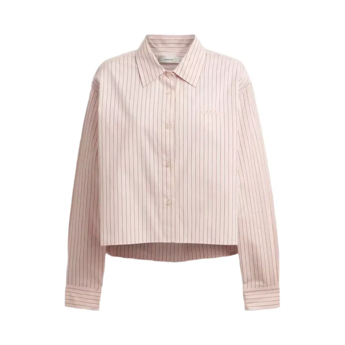 Coach Cotton Button Down in Pink Multi