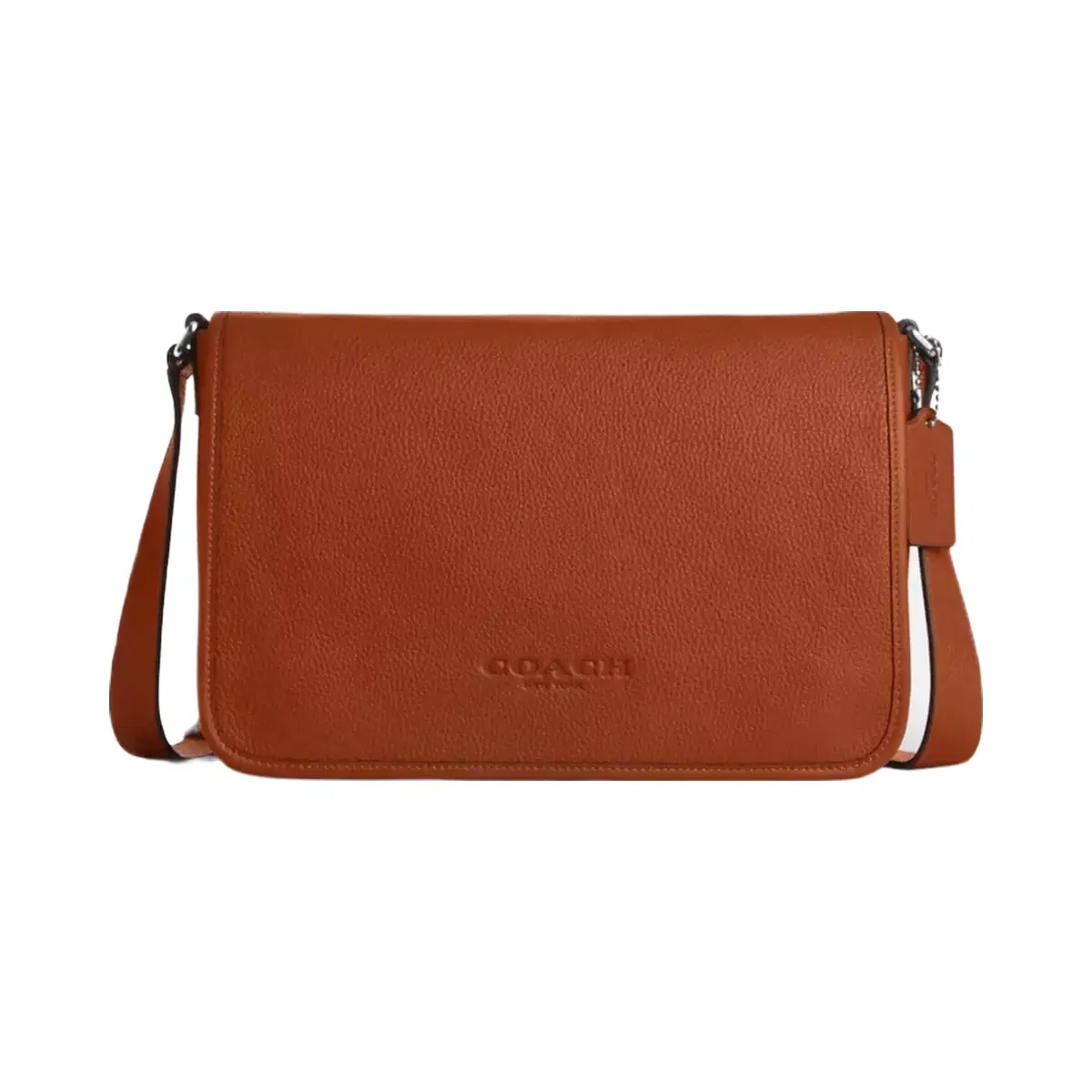 Coach Colby Messenger Bag 32 in Silver Amber Brown