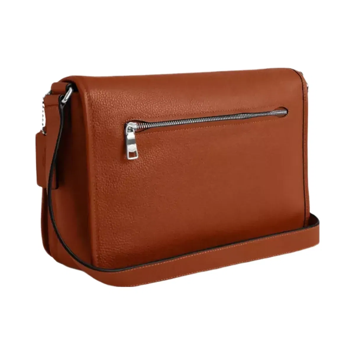 Coach Colby Messenger Bag 32 in Silver Amber Brown
