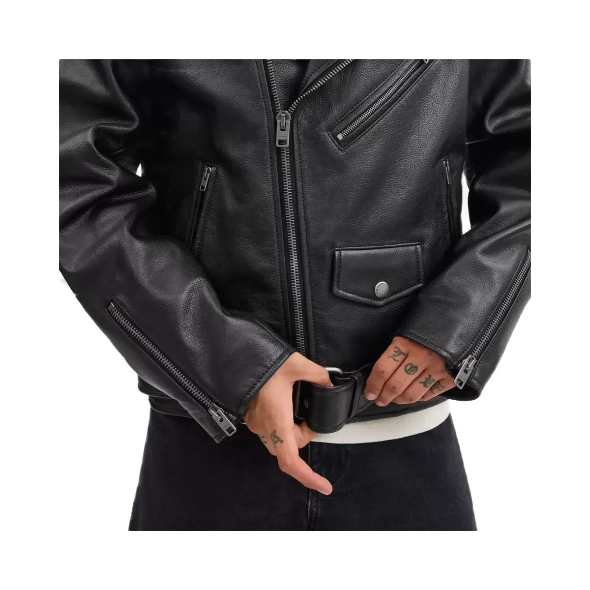 Coach Moto Jacket in Black