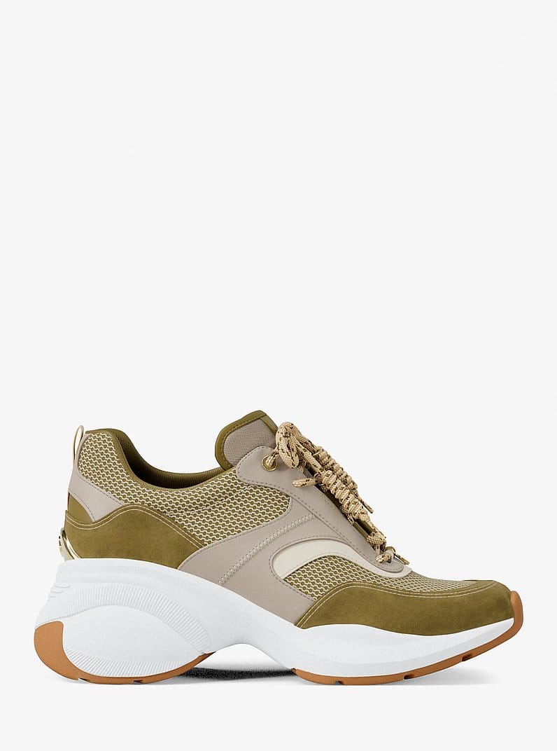 Kaia Mixed-Media Trainer