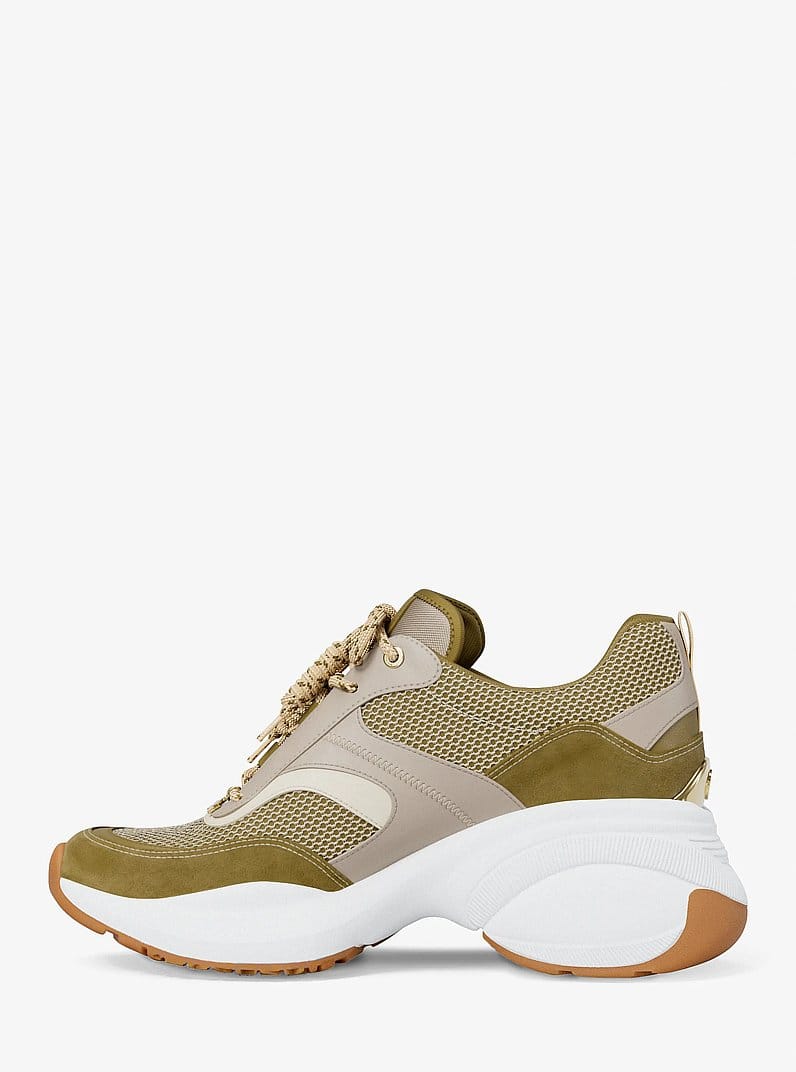 Kaia Mixed-Media Trainer