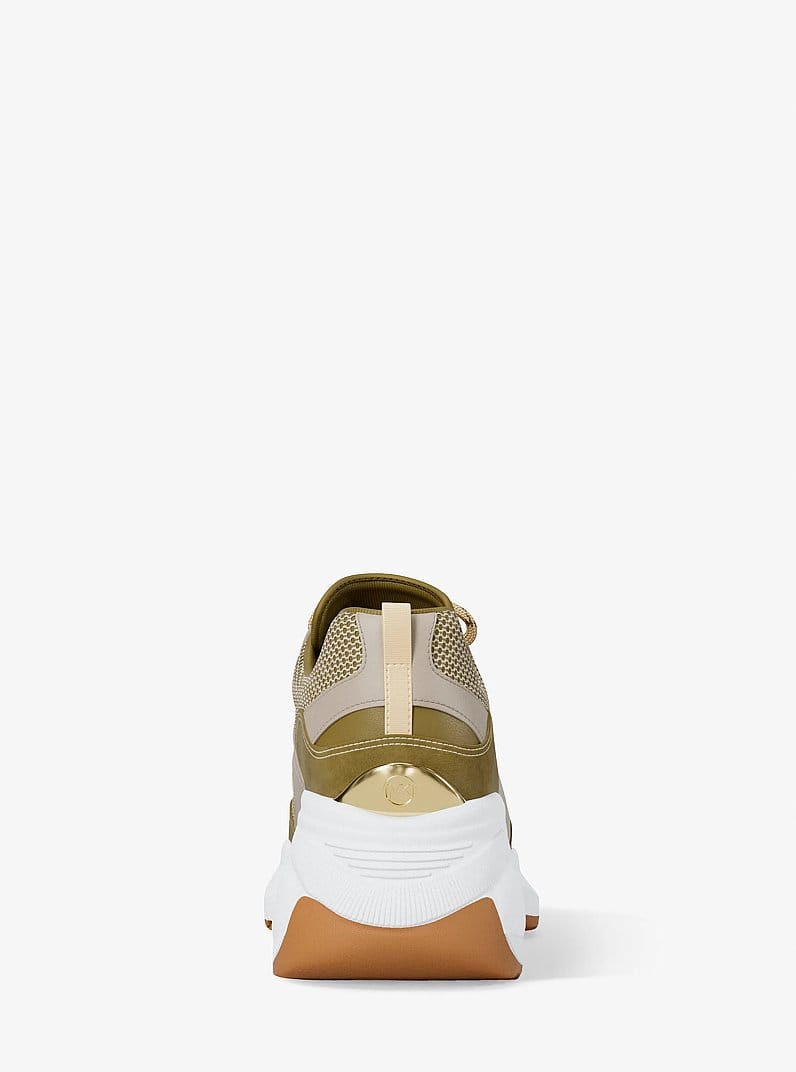Kaia Mixed-Media Trainer