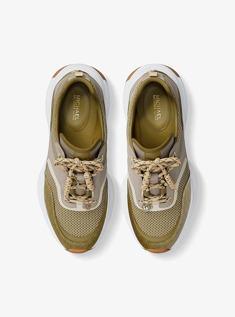 Kaia Mixed-Media Trainer