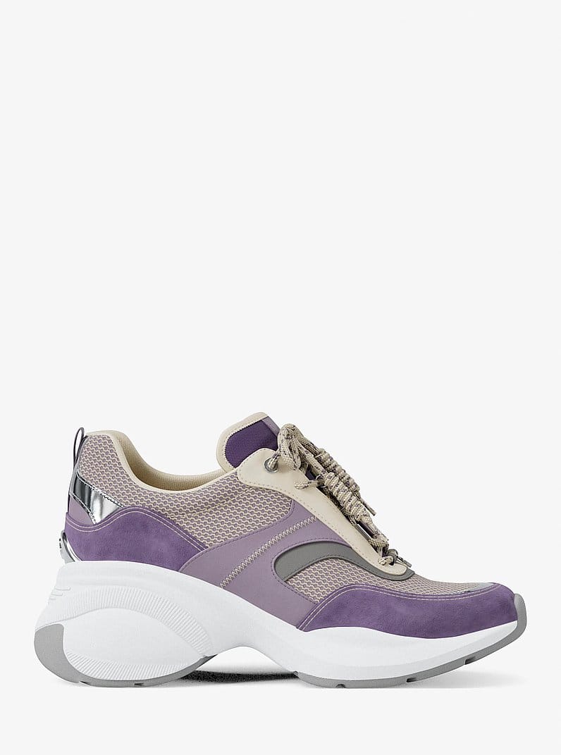 Kaia Mixed-Media Trainer