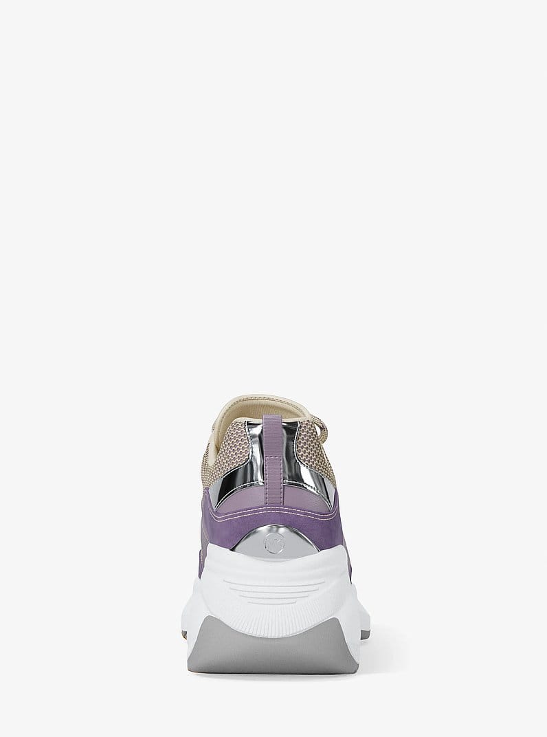 Kaia Mixed-Media Trainer