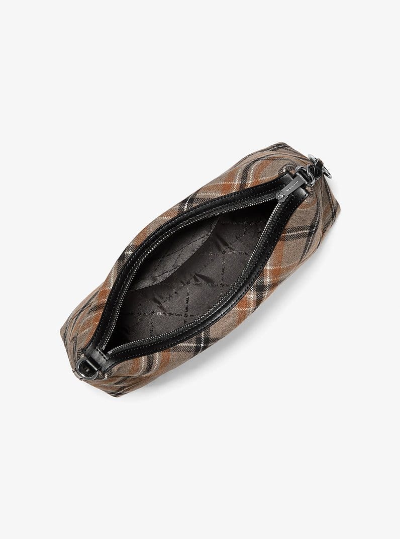 Sammy Medium Plaid Print Wool Blend Convertible Shoulder Bag