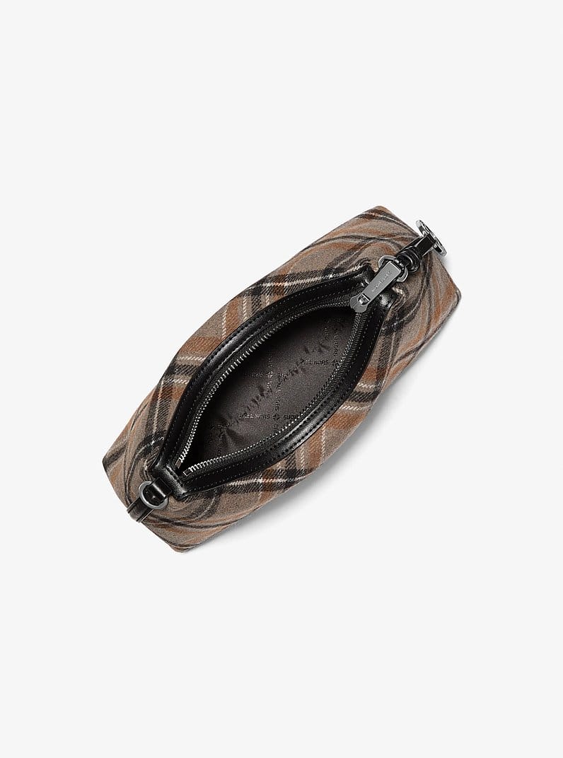 Sammy Small Plaid Print Wool Blend Convertible Crossbody Bag