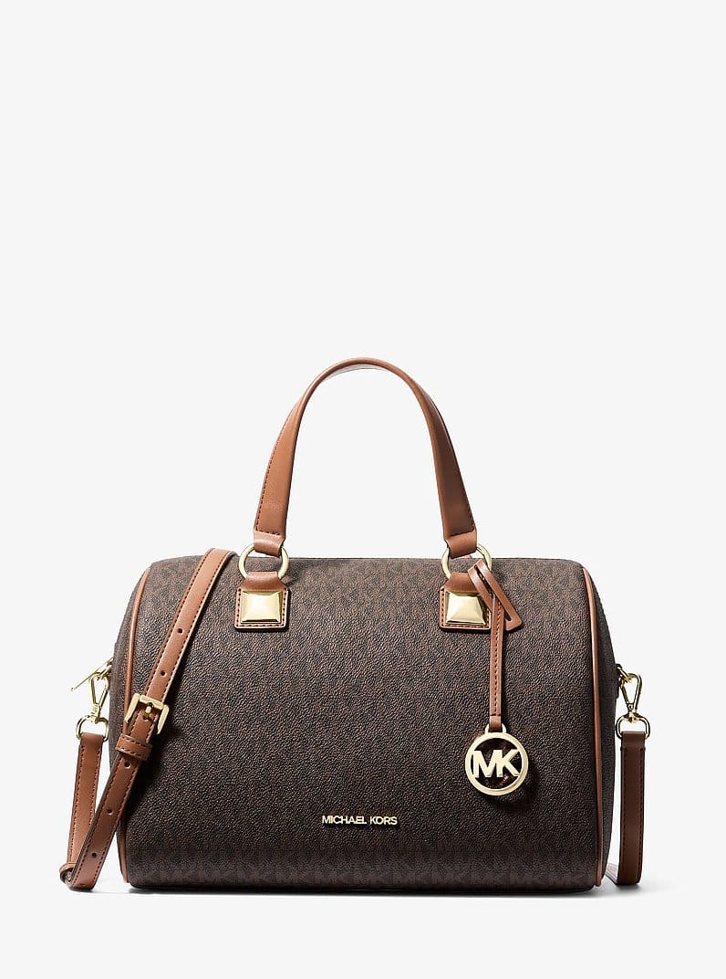 Grayson Medium Signature Logo Duffel Bag