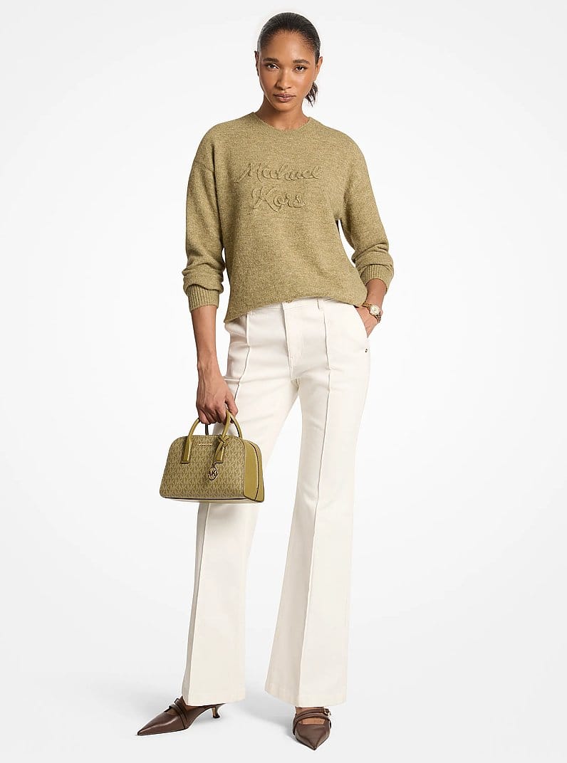 Logo Appliqué Knit Sweater