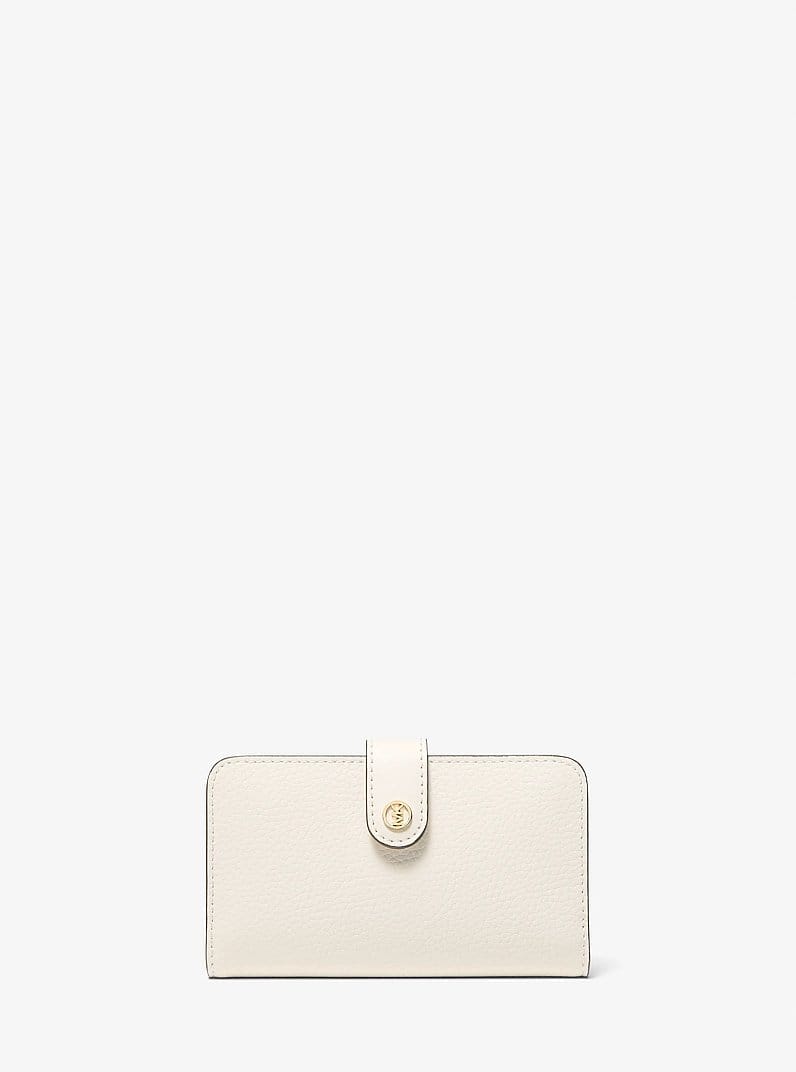 Jet Set Travel Medium Pebbled Leather Billfold Wallet