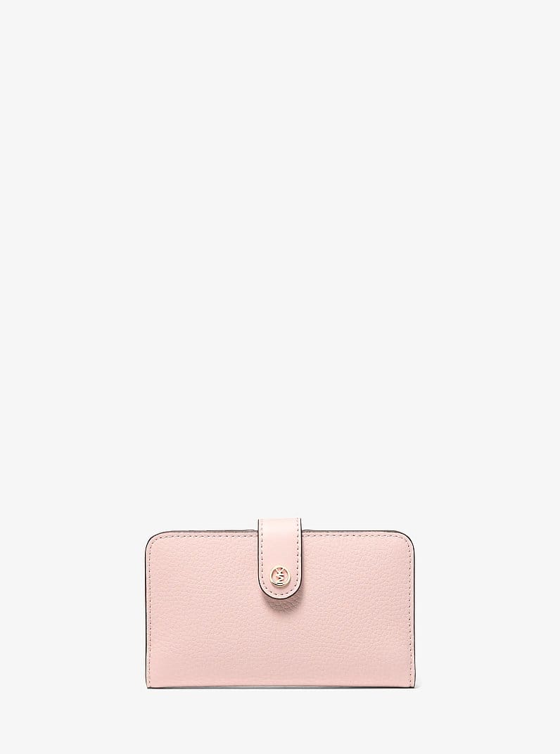 Jet Set Travel Medium Pebbled Leather Billfold Wallet