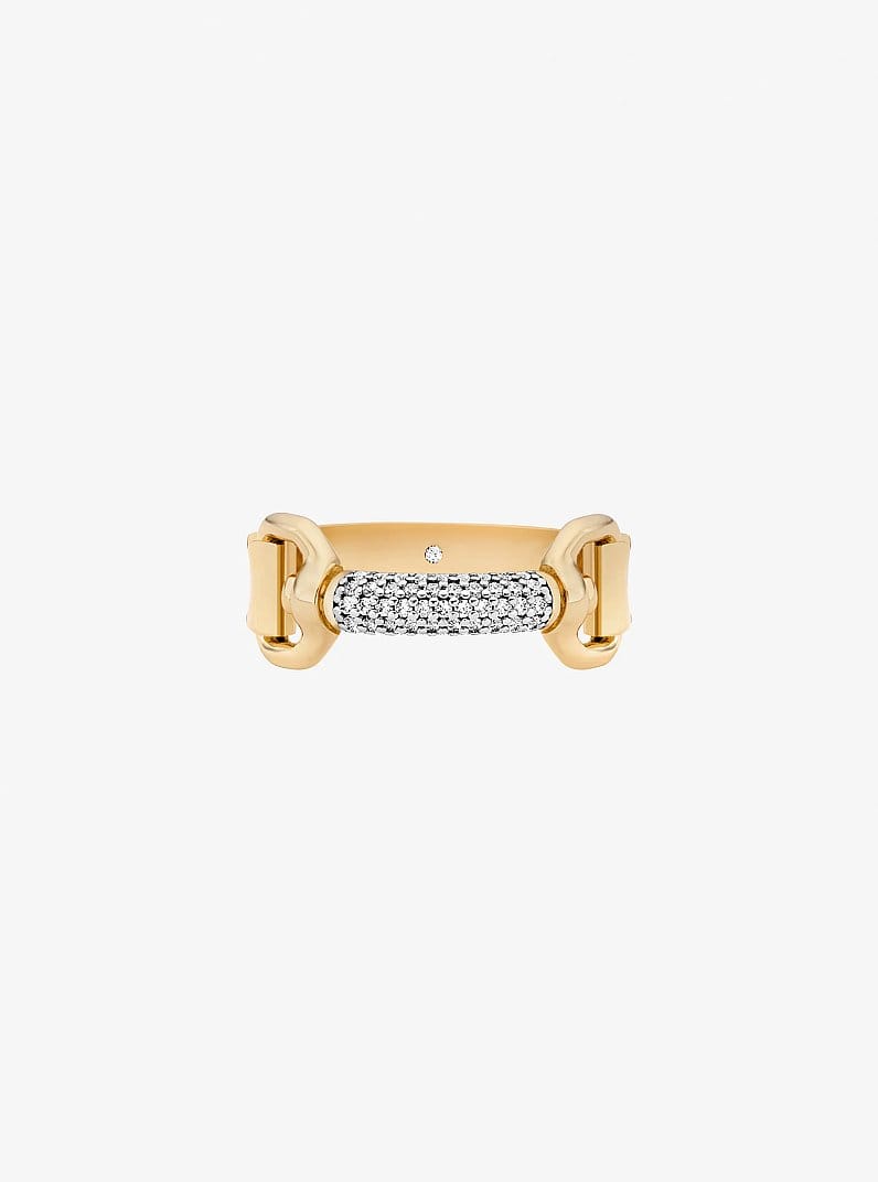 Pavé Horsebit Ring