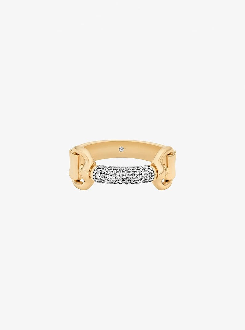 Pavé Horsebit Ring