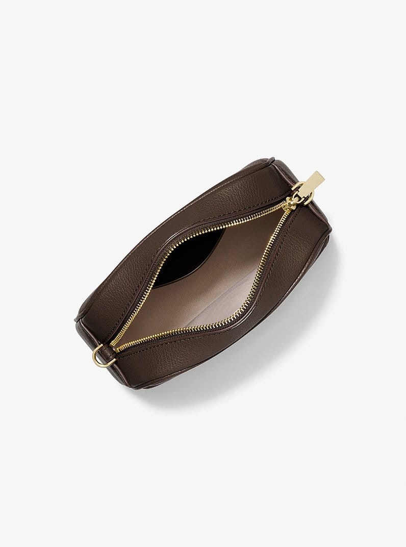 Jet Set Small Leather Camera Crossbody Bag