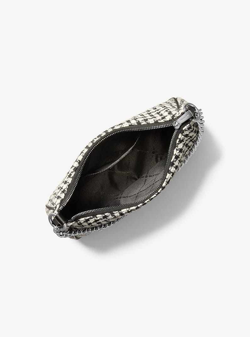 Jet Set Travel Houndstooth Woven Convertible Pochette