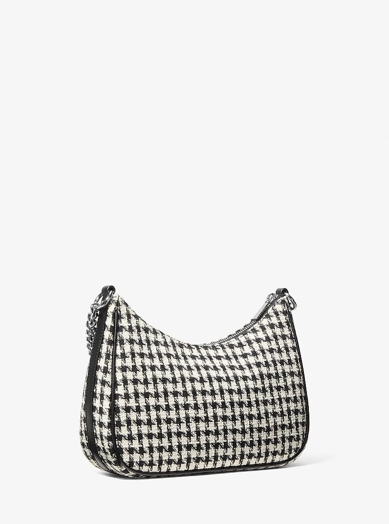 Jet Set Travel Houndstooth Woven Convertible Pochette