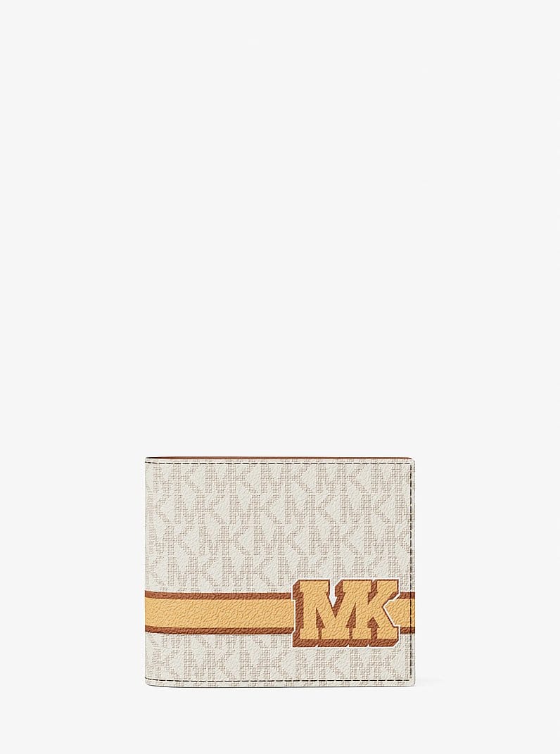 Cooper Striped Signature Logo Billfold Wallet With Passcase