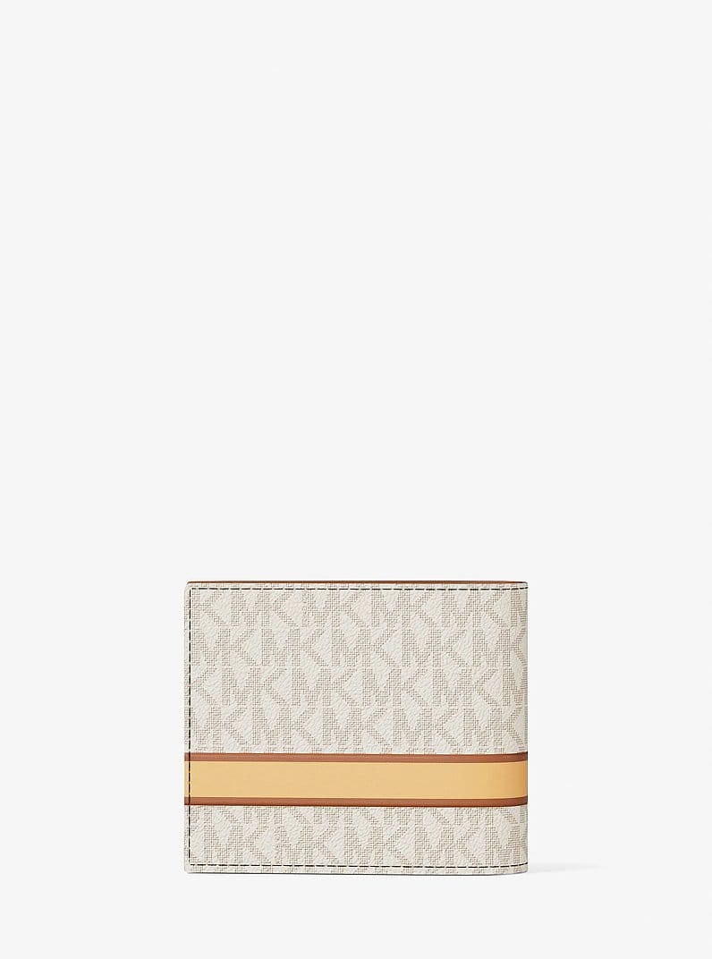 Cooper Striped Signature Logo Billfold Wallet With Passcase