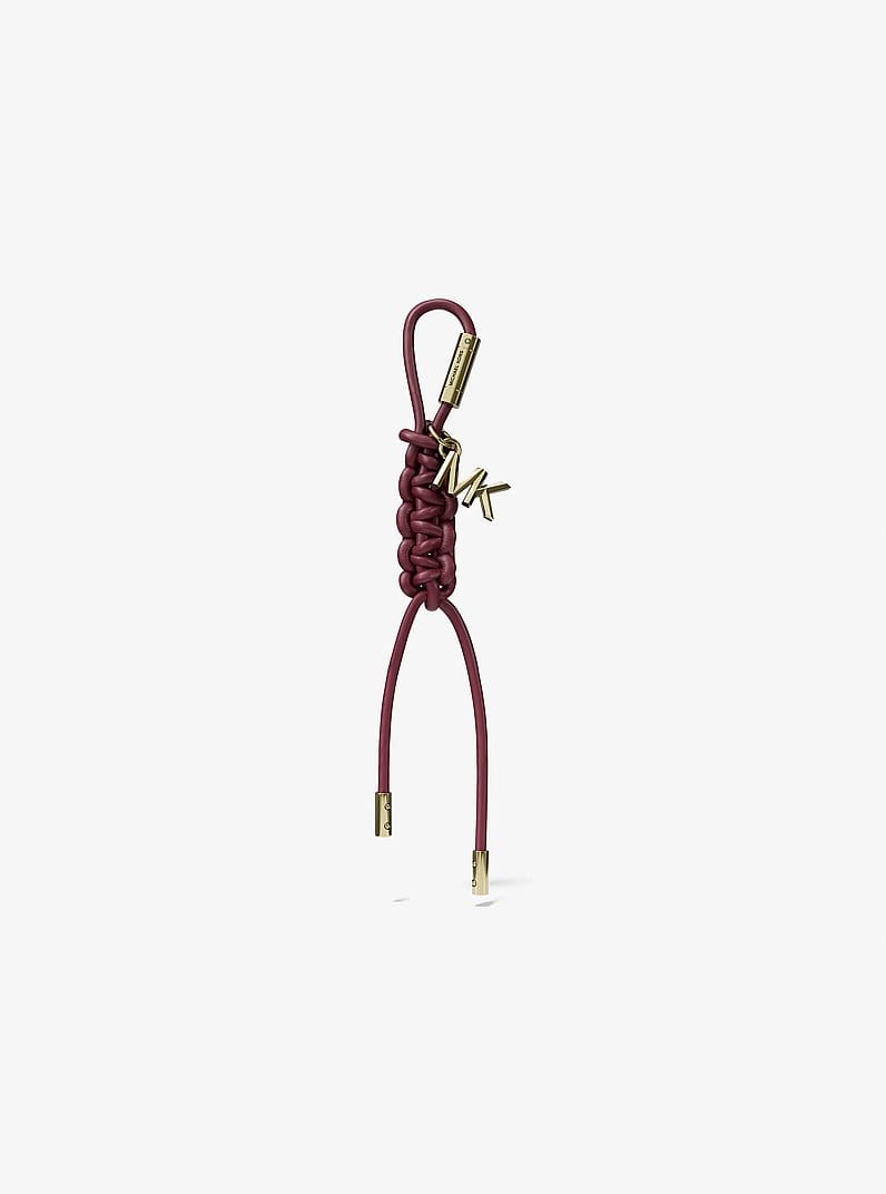 Gold-Tone and Braided Cord Bag Charm
