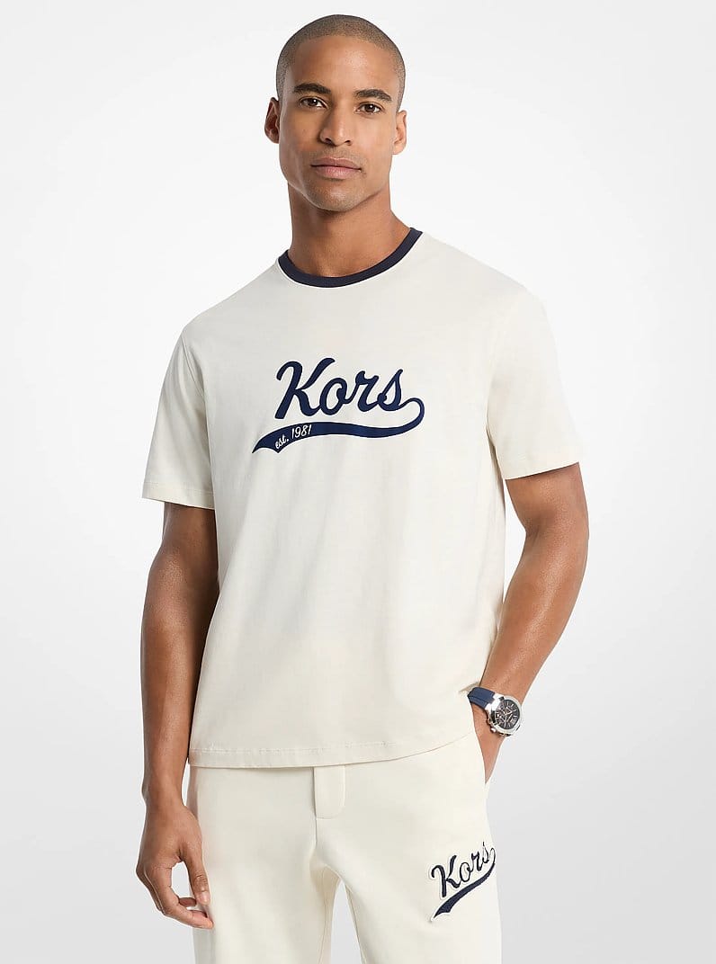 KORS Varsity Cotton Jersey T-Shirt
