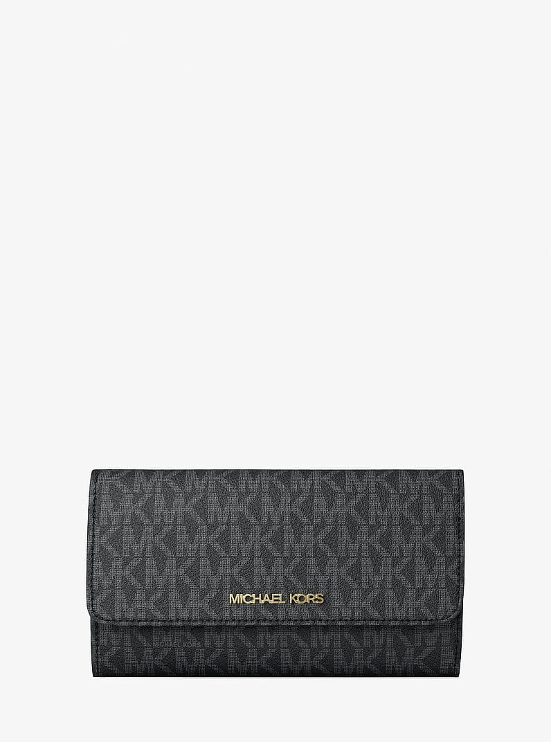 Jet Set Large Logo Trifold Wallet