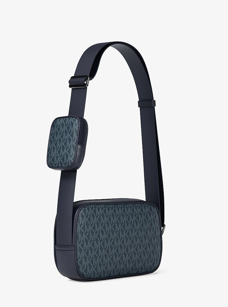 Cooper Signature Logo Camera Crossbody Bag With Pouch