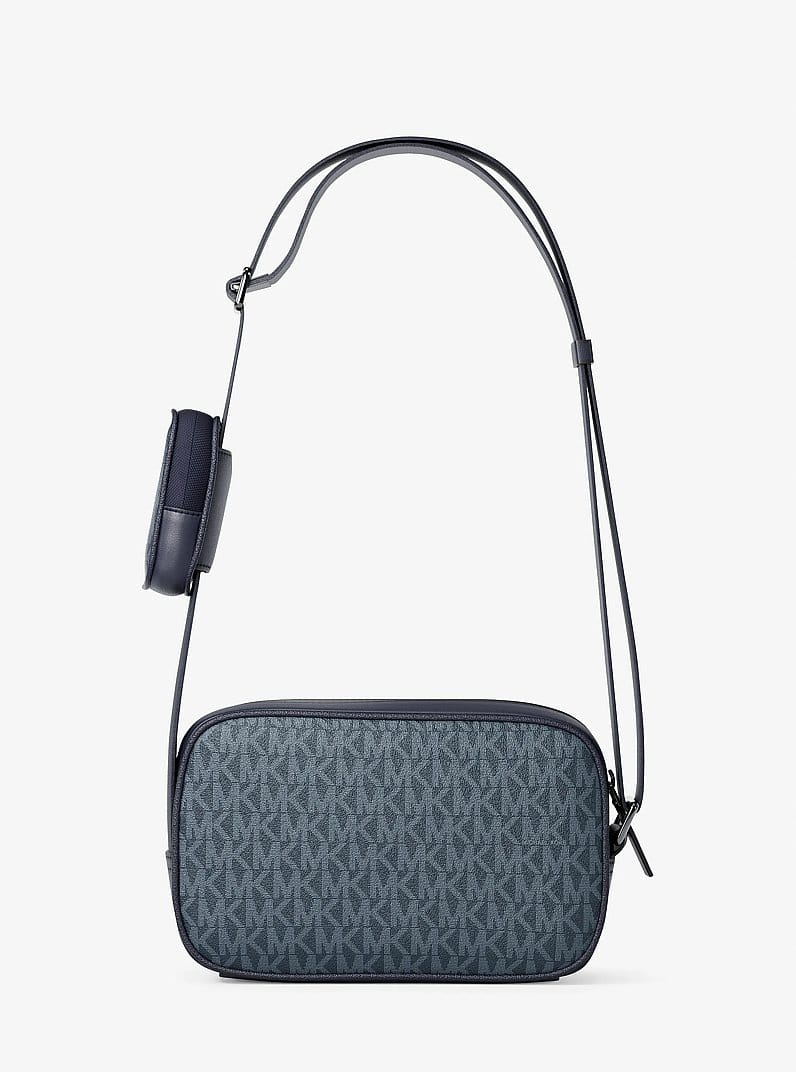 Cooper Signature Logo Camera Crossbody Bag With Pouch