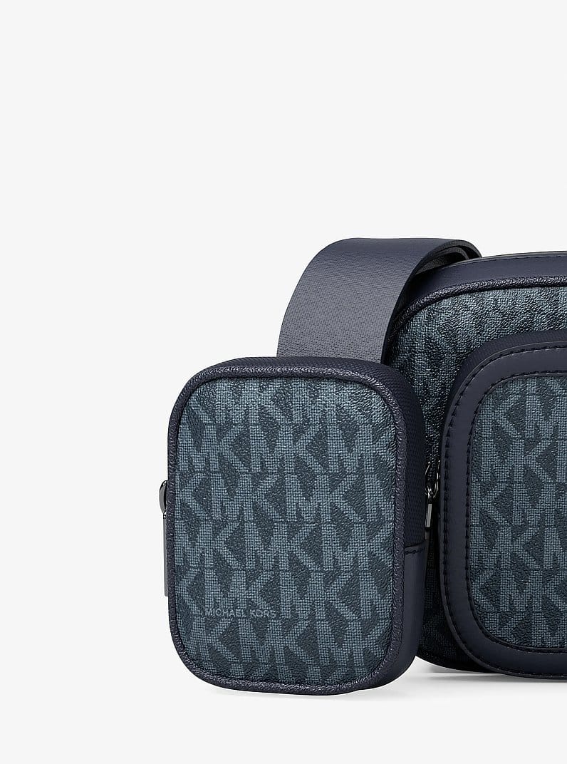 Cooper Signature Logo Camera Crossbody Bag With Pouch