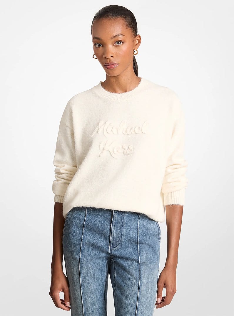 Logo Appliqué Knit Sweater