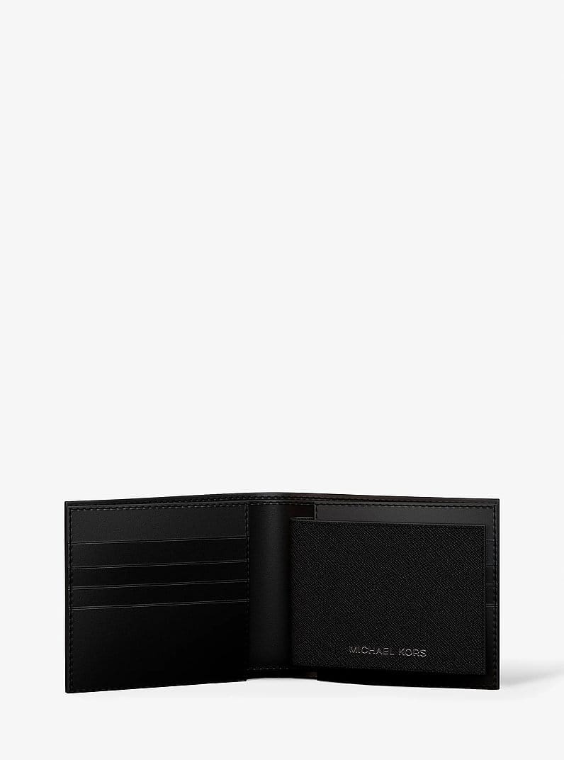 Cooper Saffiano Leather Billfold Wallet With Passcase
