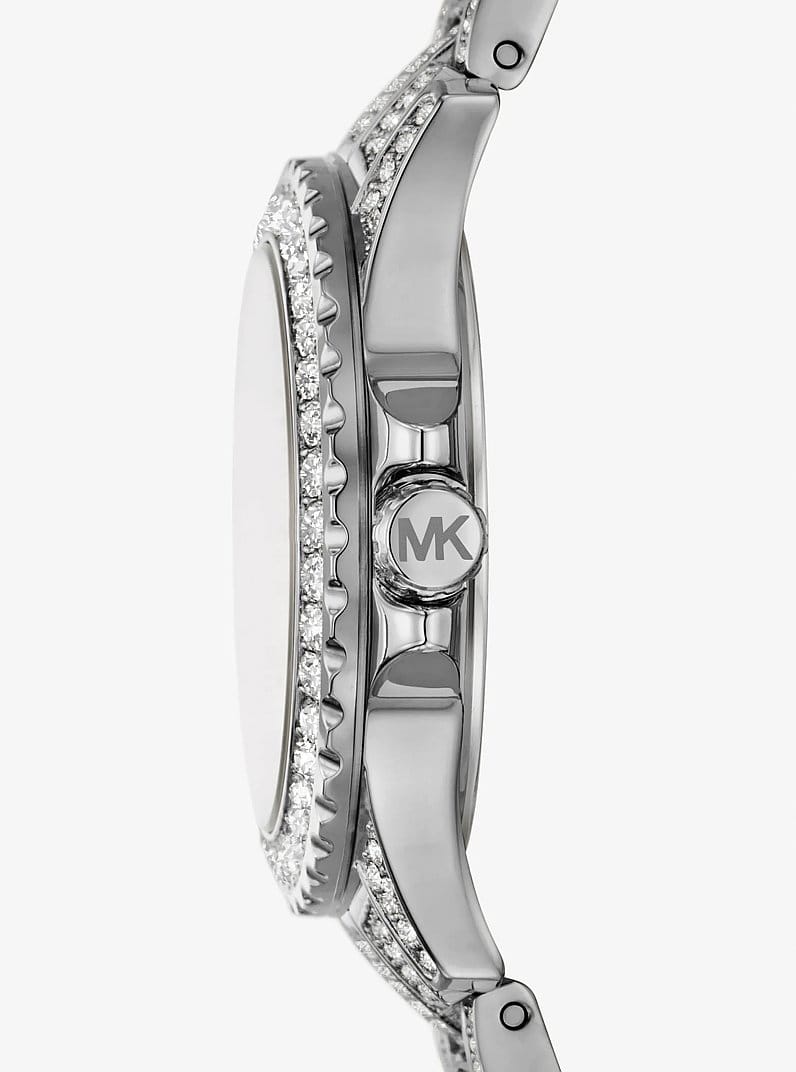 Mini Everest Pavé Silver-Tone Watch