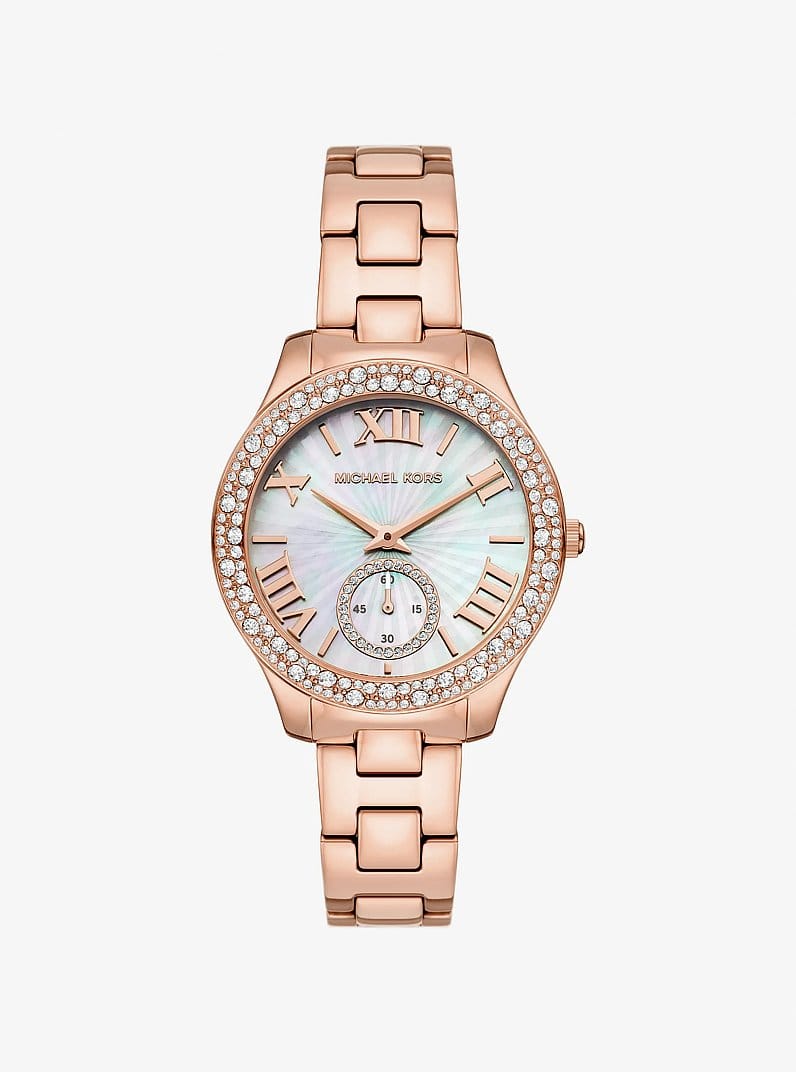 Liliane Pavé Rose Gold-Tone Watch