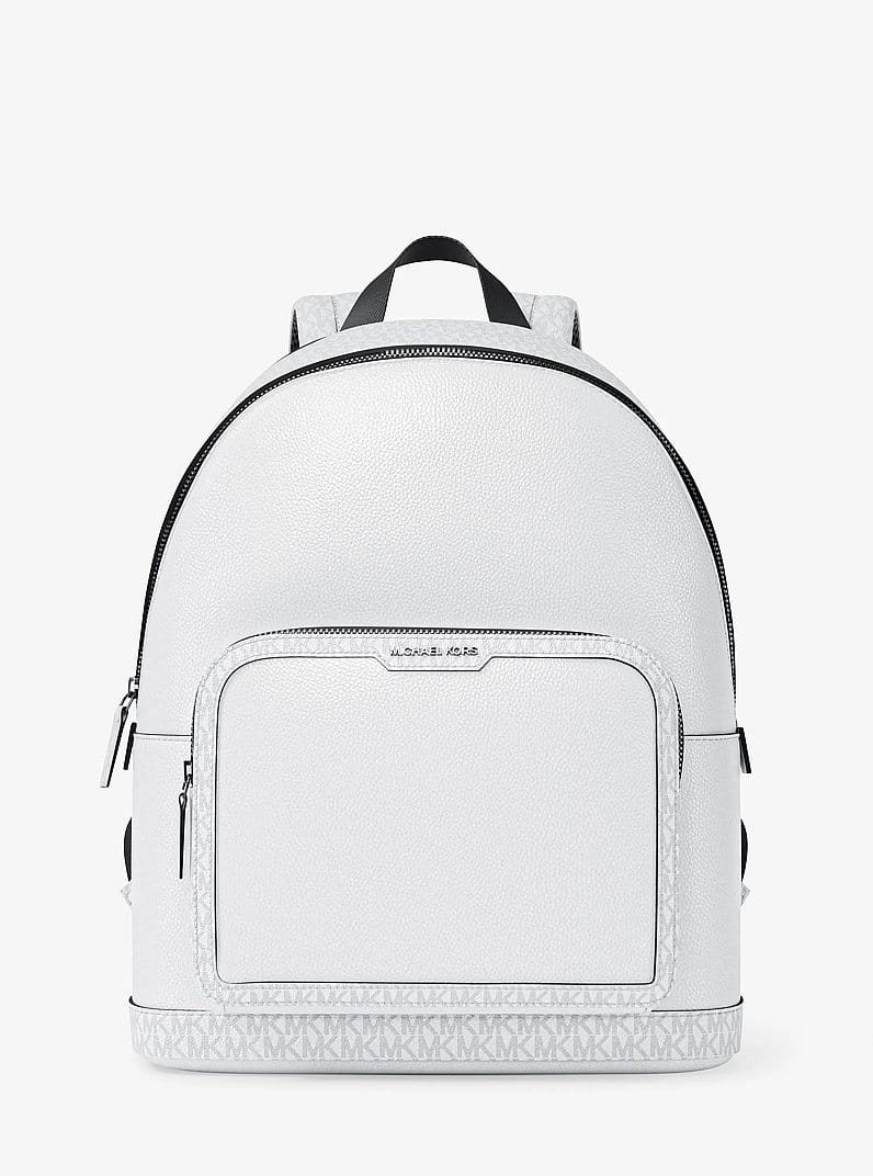Cooper Medium Pebbled Leather and Signature Logo Commuter Backpack
