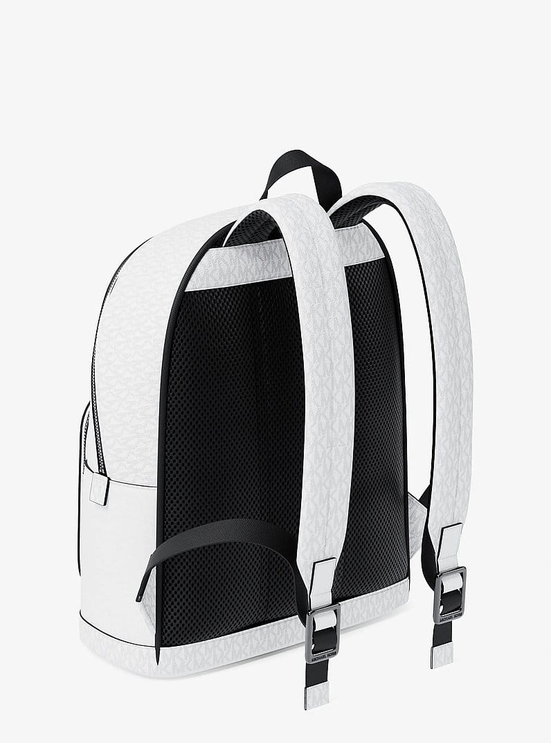 Cooper Medium Pebbled Leather and Signature Logo Commuter Backpack