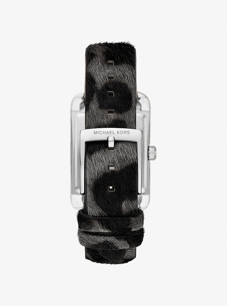 Monroe Leopard Print Calf Hair Watch