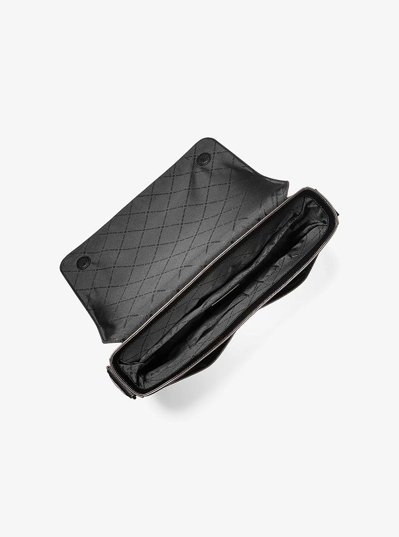 Pacey Embellished Signature Logo Messenger Bag