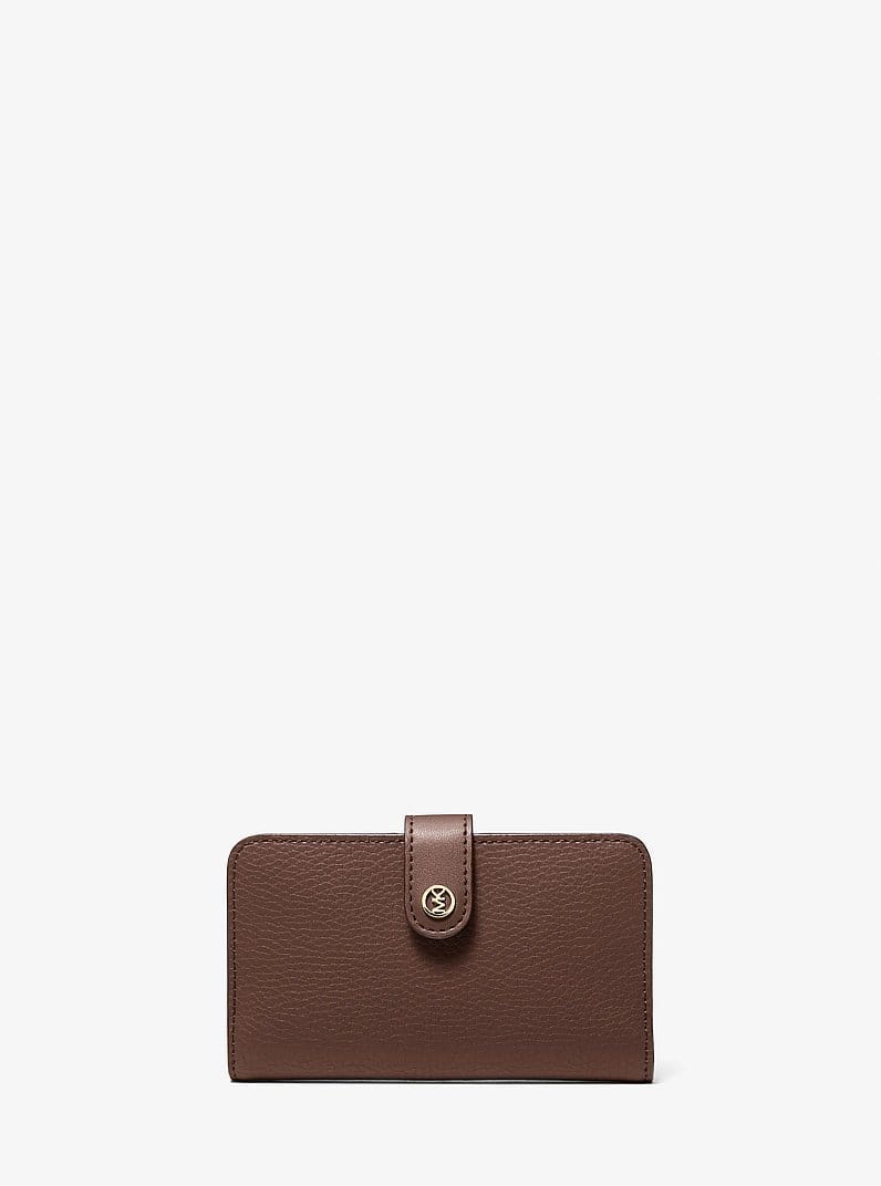 Jet Set Travel Medium Pebbled Leather Billfold Wallet