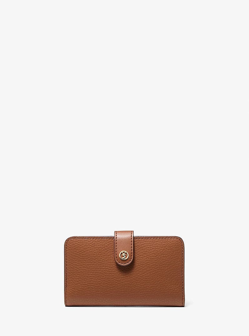 Jet Set Travel Medium Pebbled Leather Billfold Wallet