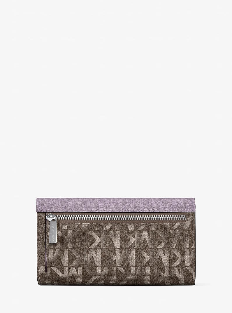 Jet Set Travel Signature Logo Tri-Fold Wallet