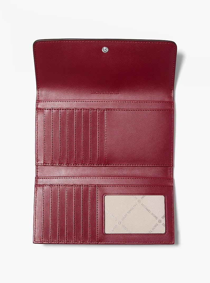 Jet Set Travel Signature Logo Tri-Fold Wallet