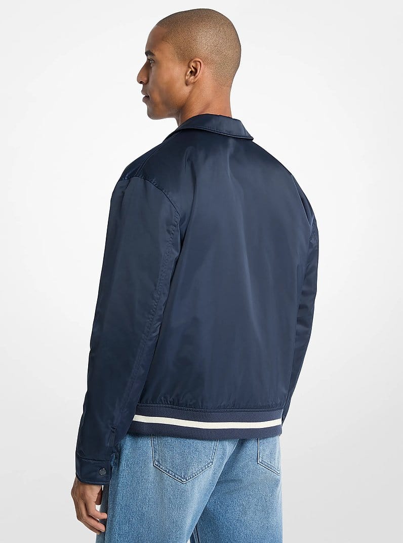 KORS Matte Satin Varsity Jacket
