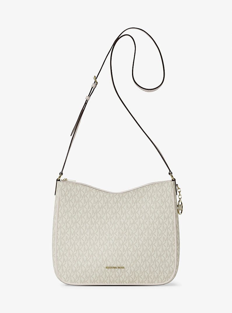 Nayla Medium Signature Logo Messenger Bag
